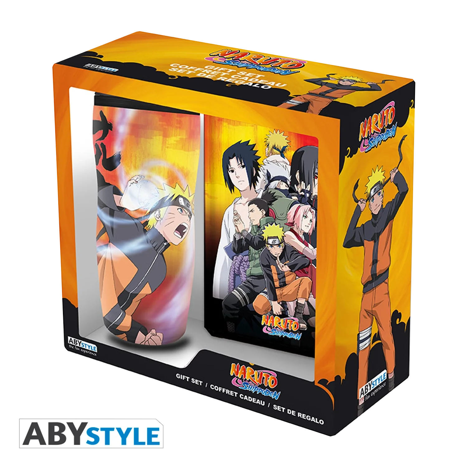 NARUTO SHIPPUDEN Gift Set Mug Tumbler+Notebook